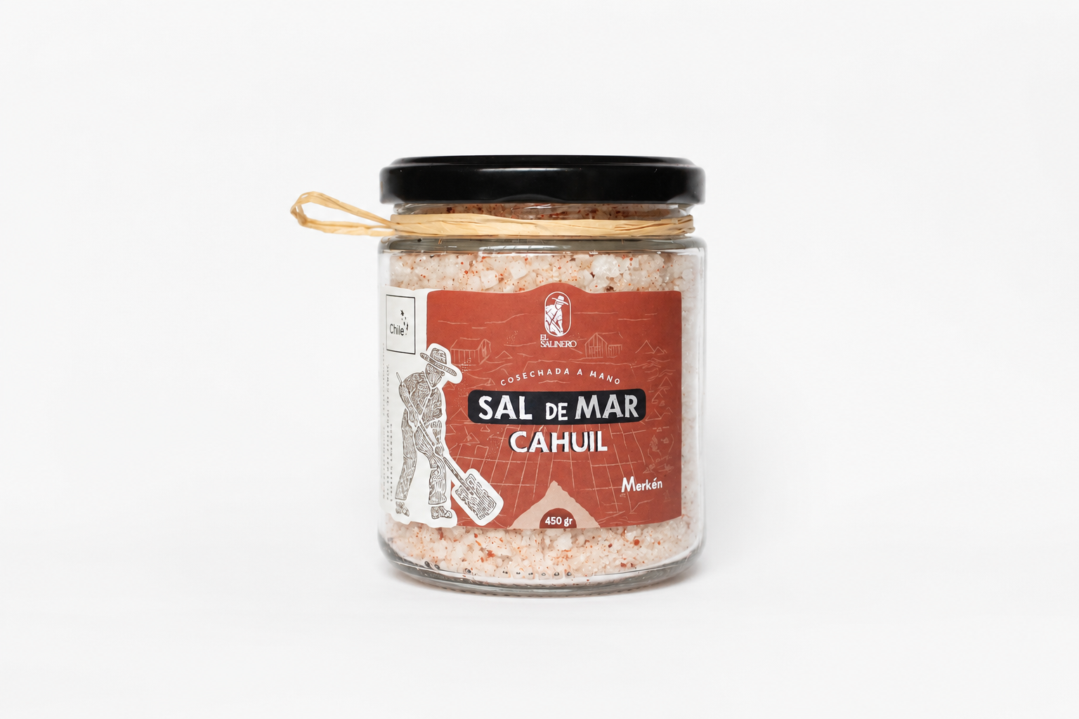 Sal de Cáhuil con Merkén